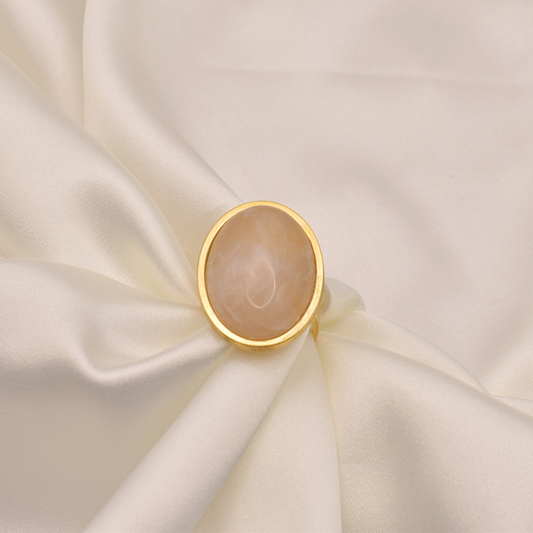 Bague Dove - Quartz rose