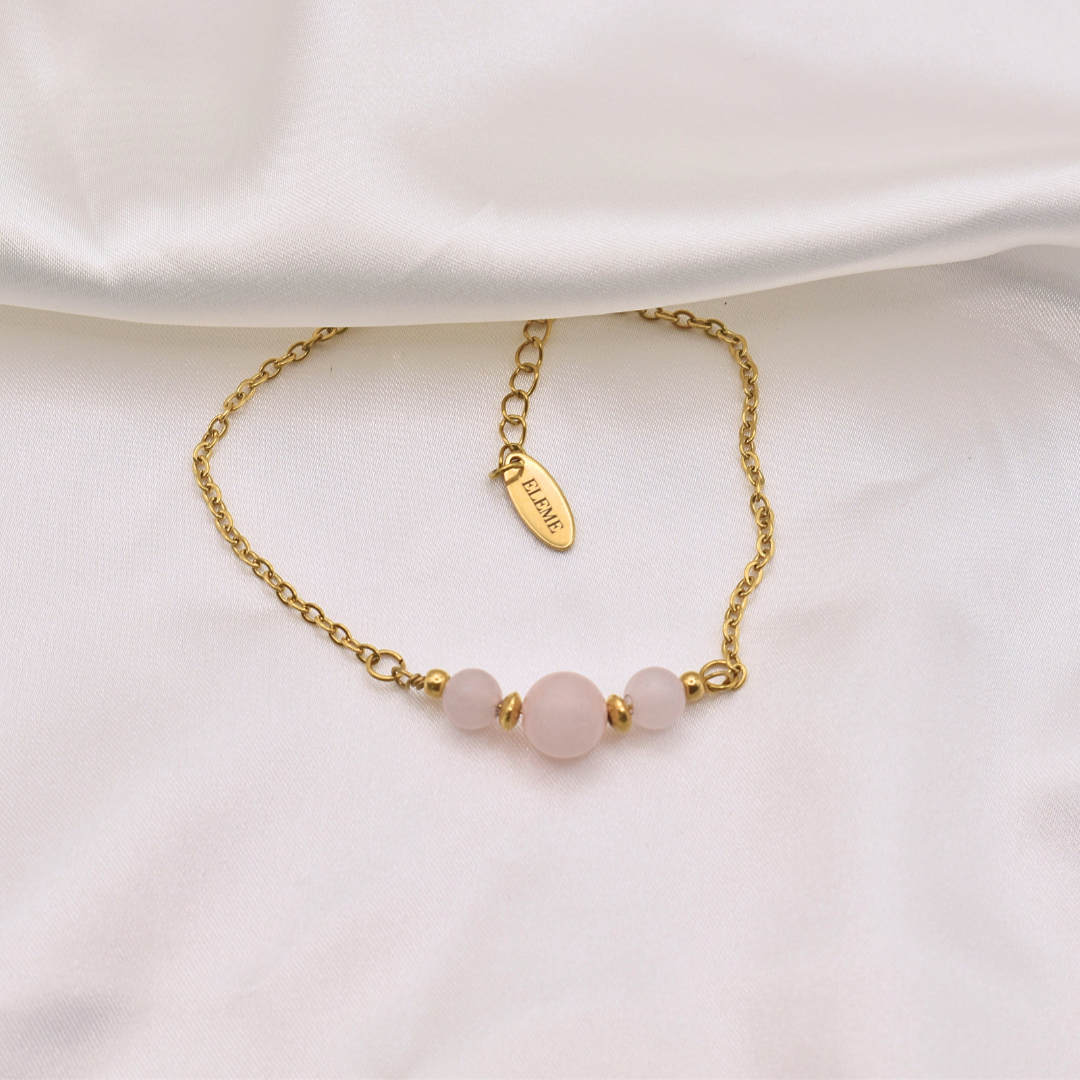Bracelet ONA - Quartz rose