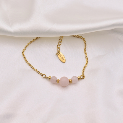 Bracelet ONA - Quartz rose