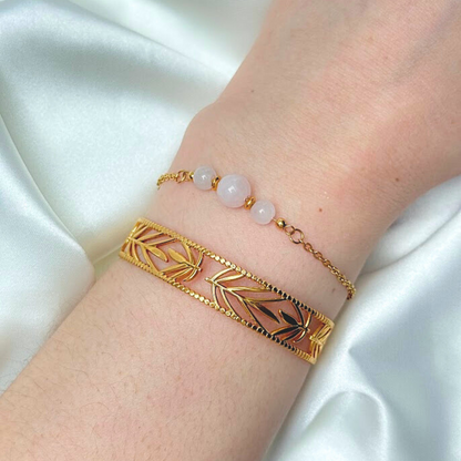 Bracelet ONA - Quartz rose