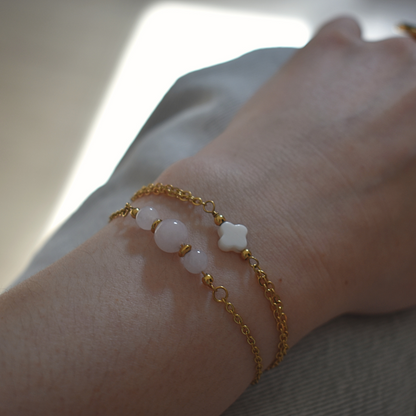 Bracelet ONA - Quartz rose