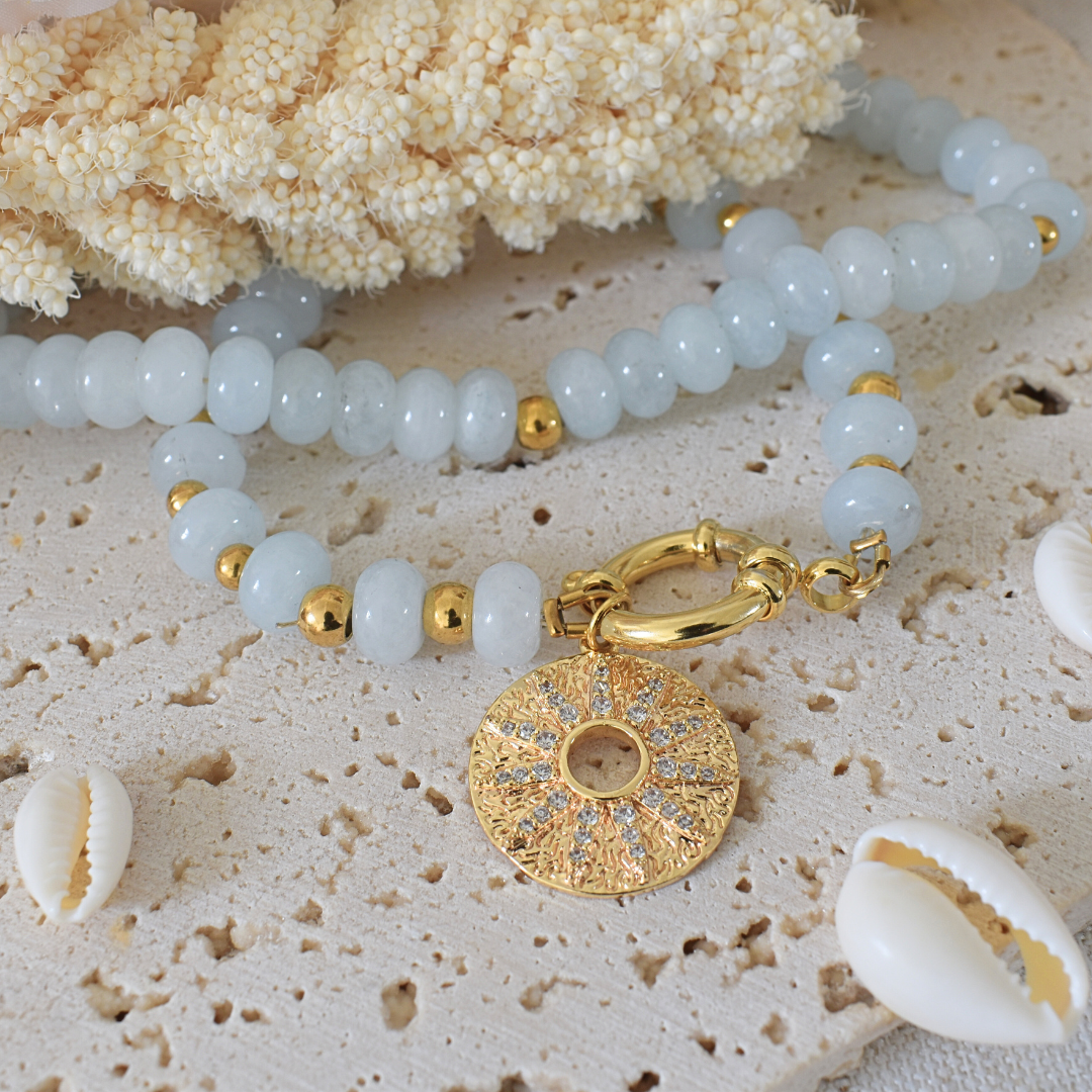 Collier ASTREE - Aigue-marine