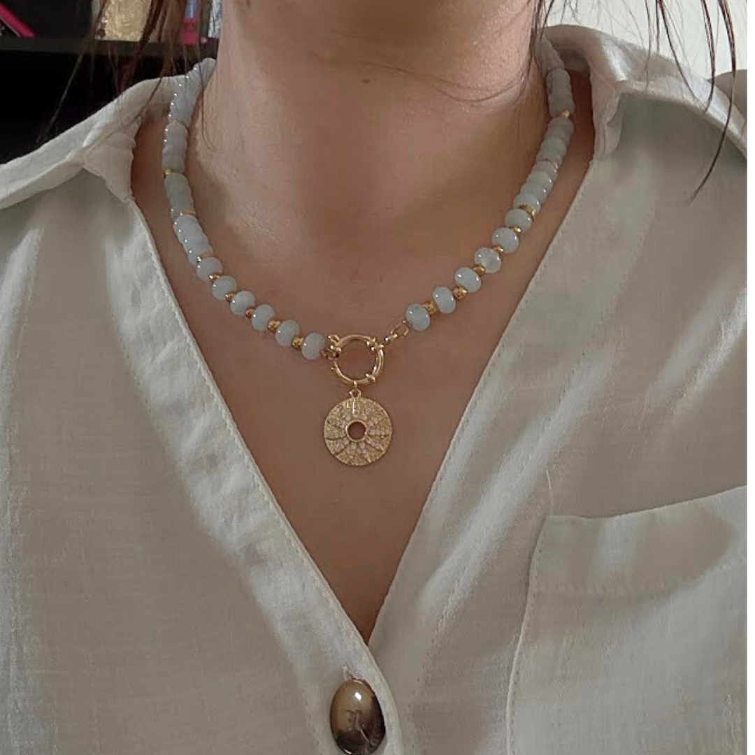 Collier ASTREE - Aigue-marine