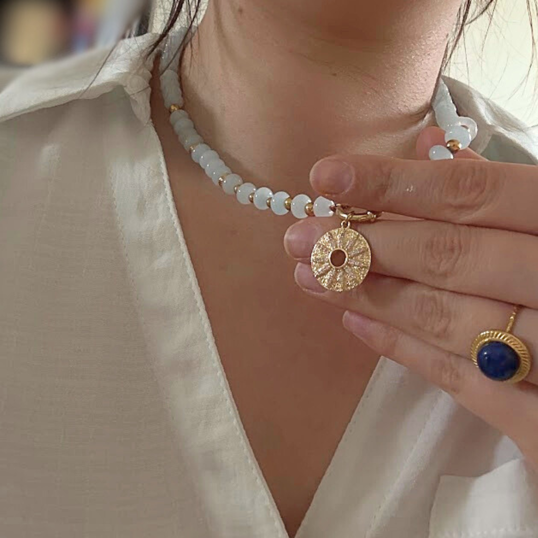 Collier ASTREE - Aigue-marine